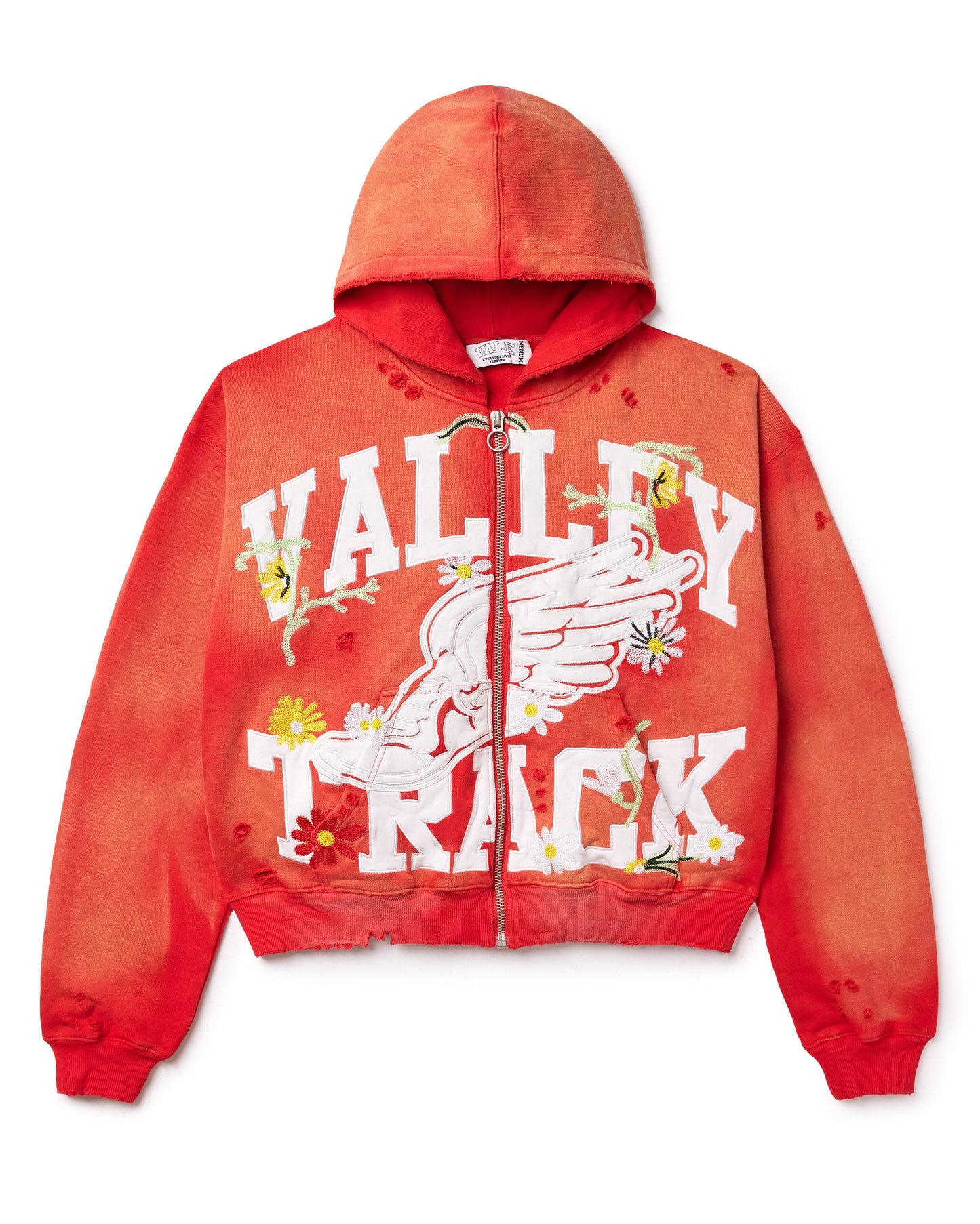RED GARDEN ZIP-UP HOODIES